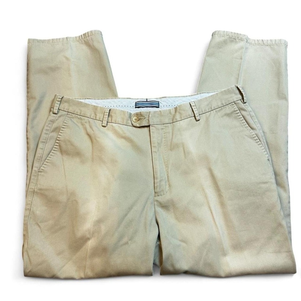 Peter Millar Pants Mens 38x29 Khaki Tan Chino Pima Cotton Classic Luxury Golf